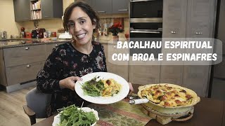 RECEITA DE BACALHAU ESPIRITUAL COM BROA [upl. by Croix494]