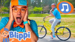 Learn To Ride Your Bike Song  Blippi Songs｜Kids Songs｜Trucks for Kids [upl. by Ednalrym586]