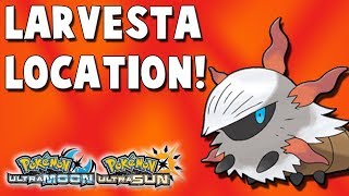 Where to Catch Larvesta 203 in Pokemon Ultra Sun and Ultra Moon Location [upl. by Narol]