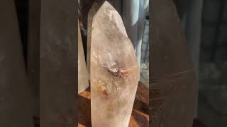 Rutilated polished Crystal over 3 kilos rutilequartz [upl. by Bohi]