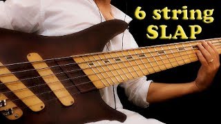 6 STRING SLAP BASS groove tutorial [upl. by Araes]