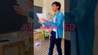 So I Auditioned Behind the Scenes bts comedy youtubeshorts [upl. by Ballman]