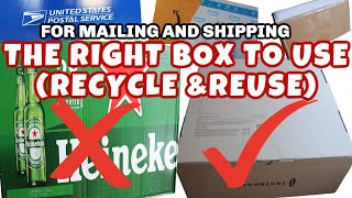 HOW RECYCLE OR REUSE BOX IS ALLOWED TO USE FOR MAILING AND SHIPPING USING POST OFFICE SERVICE [upl. by Devol]