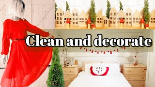 NEW CLEAN AND DECORATE WITH ME simple Scandinavian Christmas decoration [upl. by Inig]