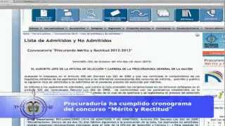 Así avanza el concurso de méritos de la Procuraduría General de la Nación [upl. by Soloman]