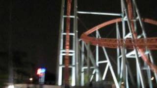 Xcelerator at night Front Seat onride POV Knotts Berry Farm [upl. by Birgit]