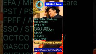 DGS Exit Exam Questions amp Answers EFAFPFFAFFMFASTSDSDSSOTASCOGASCORUT exitexamquestions [upl. by Ahtelra]