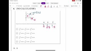 Definite Integrals and Average Value AP MC 4 Explanation [upl. by Hannahc]