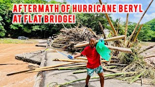 The Aftermath of Hurricane Beryl  Flat Bridge Disaster CleanUp  MUST WATCH [upl. by Ydnam]