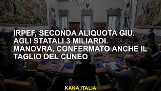 Irpef secondo tasso verso il basso A 3 miliardi di persone [upl. by Munmro]