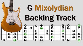 G Mixolydian Backing Track  Rock Pop [upl. by Christoffer]