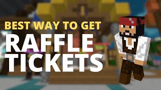 The Best Way To Get Raffle Tickets  Hypixel Skyblock Minecraft [upl. by Edobalo]