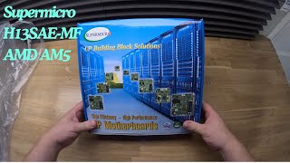 My new AM5 unraid server motherboard Supermicro H13SAEMF [upl. by Addy545]