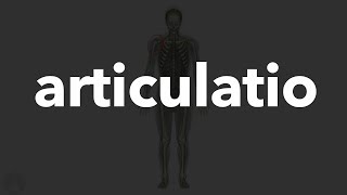 Eklemlerle ilgili anatomik terimler Articulatio 28 [upl. by Hildagarde]