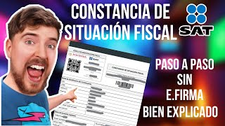 como sacar la constancia de situacion fiscal paso a paso sat constancia [upl. by Gordy]