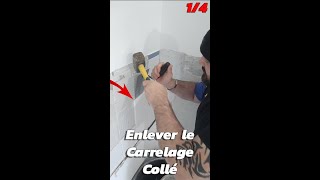 14 Comment Enlever le Carrelage Crédence Cuisine sans casser le placo [upl. by Yerffoeg987]