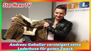 Andreas Gabalier versteigert seine Lederhose für guten Zweck [upl. by Belia]