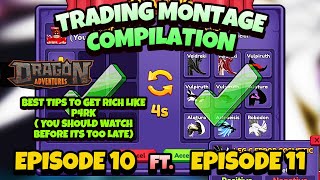 Trading Montage Compilation 5How Did P4rk Get Rich🔥Buy amp Sell🔥Dragon Adventures Fantasy Roblox [upl. by Uriia210]