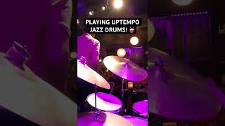 PLAYING UPTEMPO JAZZ DRUMS 🥁 jazz drums drummer [upl. by Nywg612]