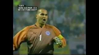 Chilavert  Free kick vs Slovenia World Cup 2002 [upl. by Hendrika404]