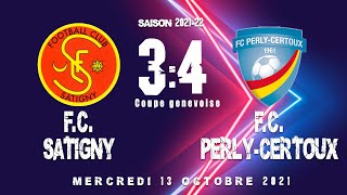 FC Satigny 1  FC PerlyCertoux 1 Coupe genevoise 13102021 [upl. by Anavi177]