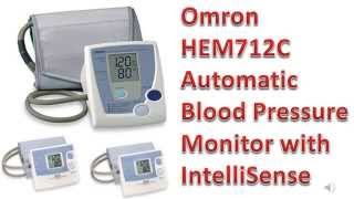 Omron HEM 712C Automatic Blood Pressure Monitor with IntelliSense [upl. by Rochell8]