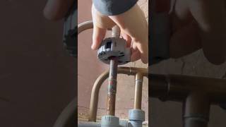 Fixing a leaking copper pipe asmr plumbing diy tools subscribe youtubeshorts soldering [upl. by Sremlahc]