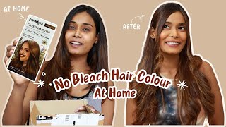 I Tried NO BLEACH Hair Colour From PARADYES  Paradyes Hair Colour Without Bleach Hazel Brown [upl. by Aryek]