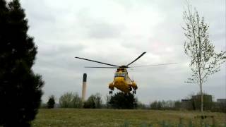 Seaking Rescue helicopter at Marjon landing site [upl. by Atalanta445]