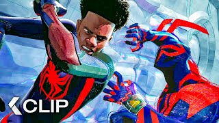 Miles vs SpiderMan 2099 Epic Fight Scene  SpiderMan Across The SpiderVerse 2023 [upl. by Eihtur356]