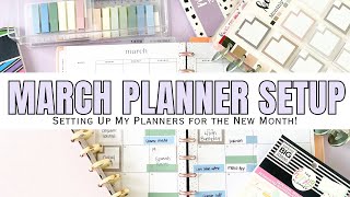 March 2024 Planner Setup  Setting Up My Planner for the New Month  Catchall amp Social Media Planner [upl. by Norre]