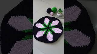 Flower shape DoorMat Design 🌷🌷 paydandesign doormat short [upl. by Pelag]