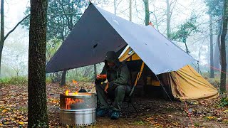 Solo Camping in Heavy Rain Storms Video Compilation [upl. by Enilegna]