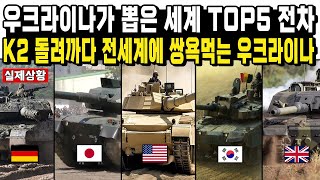 우크라이나가 뽑은 세계 TOP5 전차 K2 돌려까다 전세계에 쌍욕먹는 우크라이나 [upl. by Anikahs]