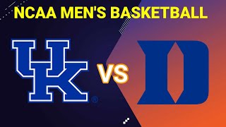 Kentucky Wildcats vs Duke Blue Devils  20242025 NCAA Mens Basketball Live Score [upl. by Aylmar]