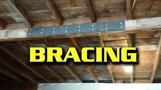 Quick Fix  Bracing A Sagging Garage Beam [upl. by Trinette284]