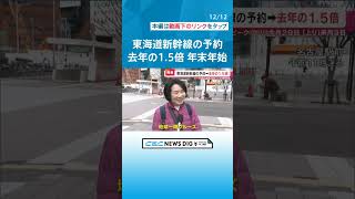 「地球一周クルーズ」「タイに行く」年末年始の予定を街で聞いてみた 東海道新幹線の予約は既に“満席に近い”列車も チャント [upl. by Ehtylb]