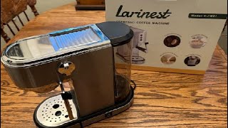 Larinest Espresso Machine 19 Bar Professional Espresso Maker Cappuccino and Latte machine Review [upl. by Ansell]