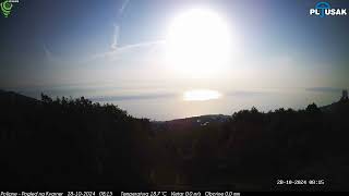 Poljane  Pogled na Kvarner  28102024  Day  TimeLapse [upl. by Gerk]