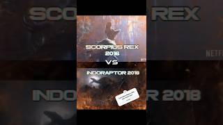 Scorpius Rex vs indoraptor jurassicworld [upl. by Curkell]