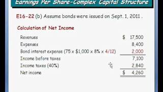 Ch16 EPS  Complex Capital Structure 84wmv [upl. by Skurnik]