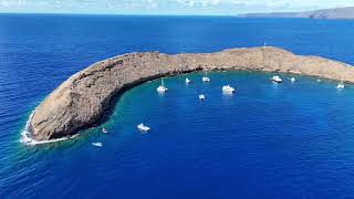 Molokini Crater fly by [upl. by Hulburt]