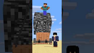 HELP Herobrine To Power Up With Bigger And Bigger Bedrock friendship shorts trending anime [upl. by Tatia]