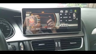 AUDI A4  1025 inch ANDROID multimedia detailed INSTALLATION [upl. by Imer]