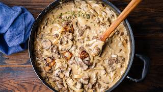 Beef Stroganoff  The Most Comforting Cold Weather Dish [upl. by Donnell319]