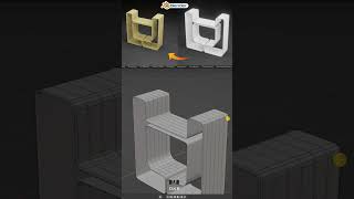 Modern Wooden rack 3D Design in Blender blender 3dmodelling productdesign woodenrack rack 3d [upl. by Eiboj]