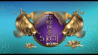 Aristocrat Technologies Legends Series  5 Koi Deluxe Slot Bonus BIG WIN [upl. by Ardnalahs]