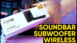 Soundbar KING 2023 SubWoofer Wireless Bai Review Sonicgear Studiobar 600HD Airbass [upl. by Eahs]