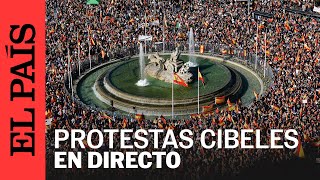 MANIFESTACIÓN  Miles de personas protestan contra la amnistía en Cibeles  EL PAÍS [upl. by Nylrehc]