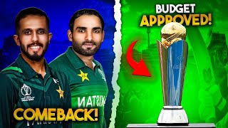 Champions trophy budget approved  Muhammad haris amp asif ali comeback  Paki A t championstrophy [upl. by Sirak]